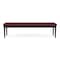 Lesro Lenox Steel 3 Seat Bench, Wine/Mulberry (Red) Seat, Wine/Mulberry Back, 67 W 21 L 18.5 H LS3001 - alternate 1